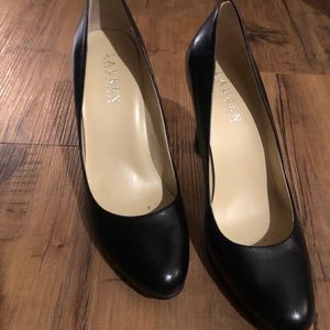 Ralph Lauren Zamora Black Kidskin heels